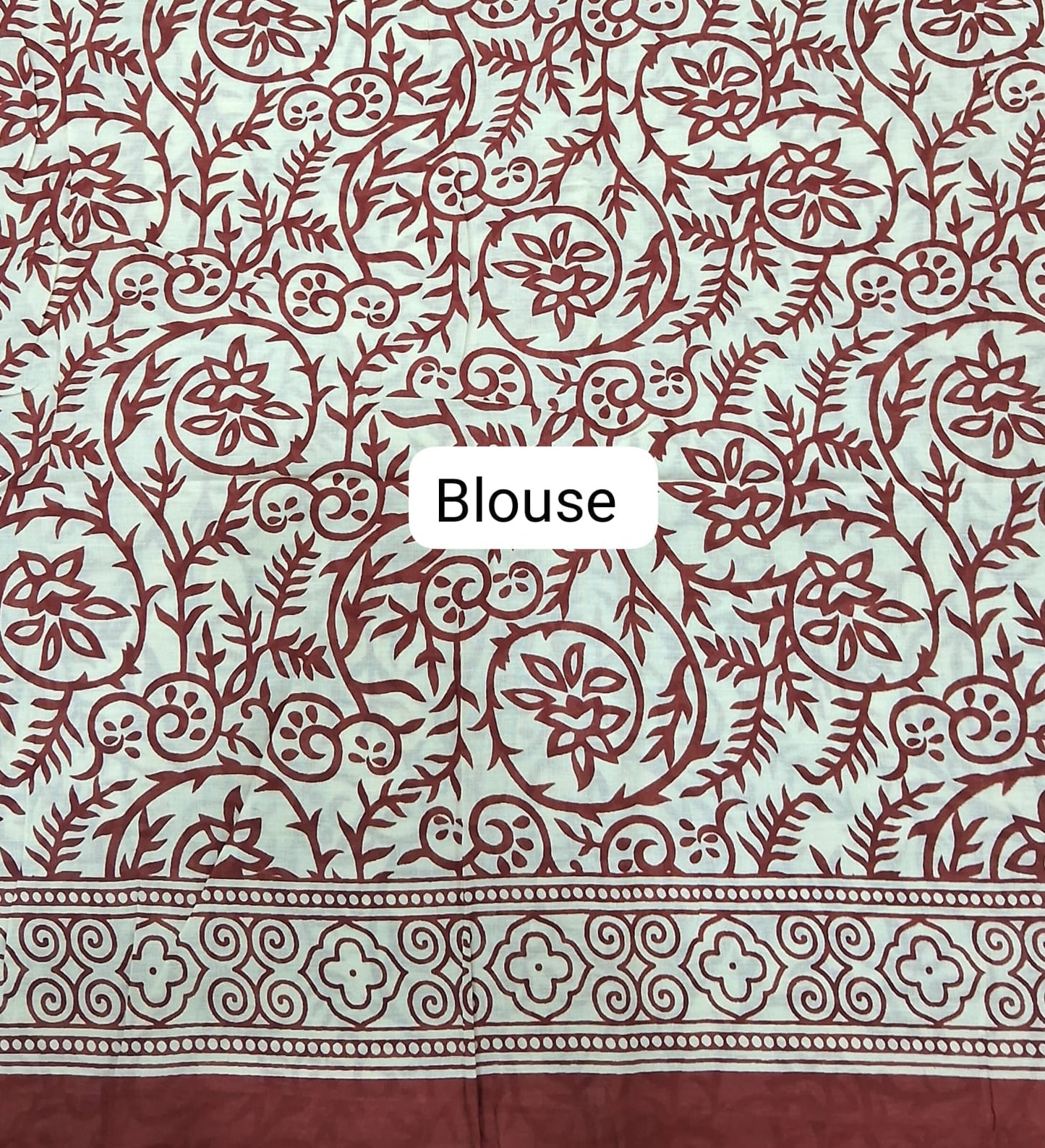 Rust Red Mulmul Cotton Saree