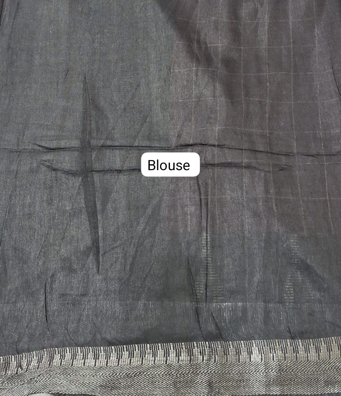 Elegant Wine Jute Saree blouse