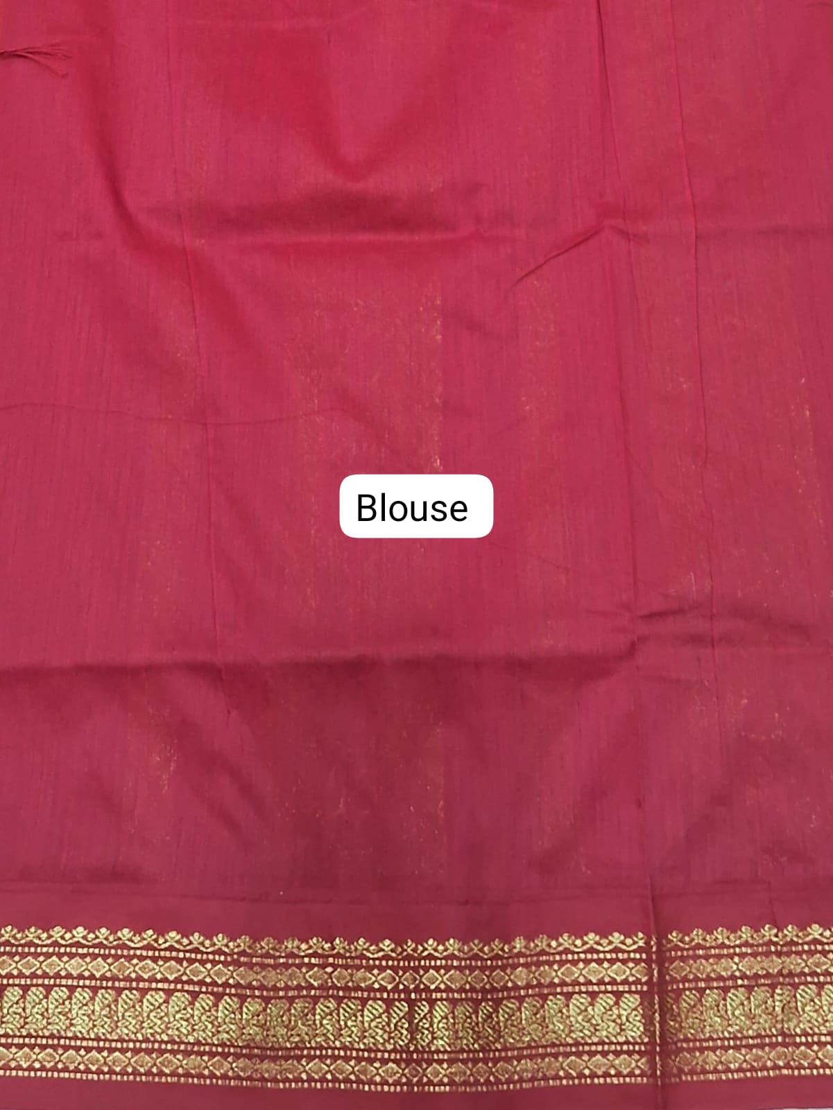 Peach Kalyani Cotton Saree Blouse