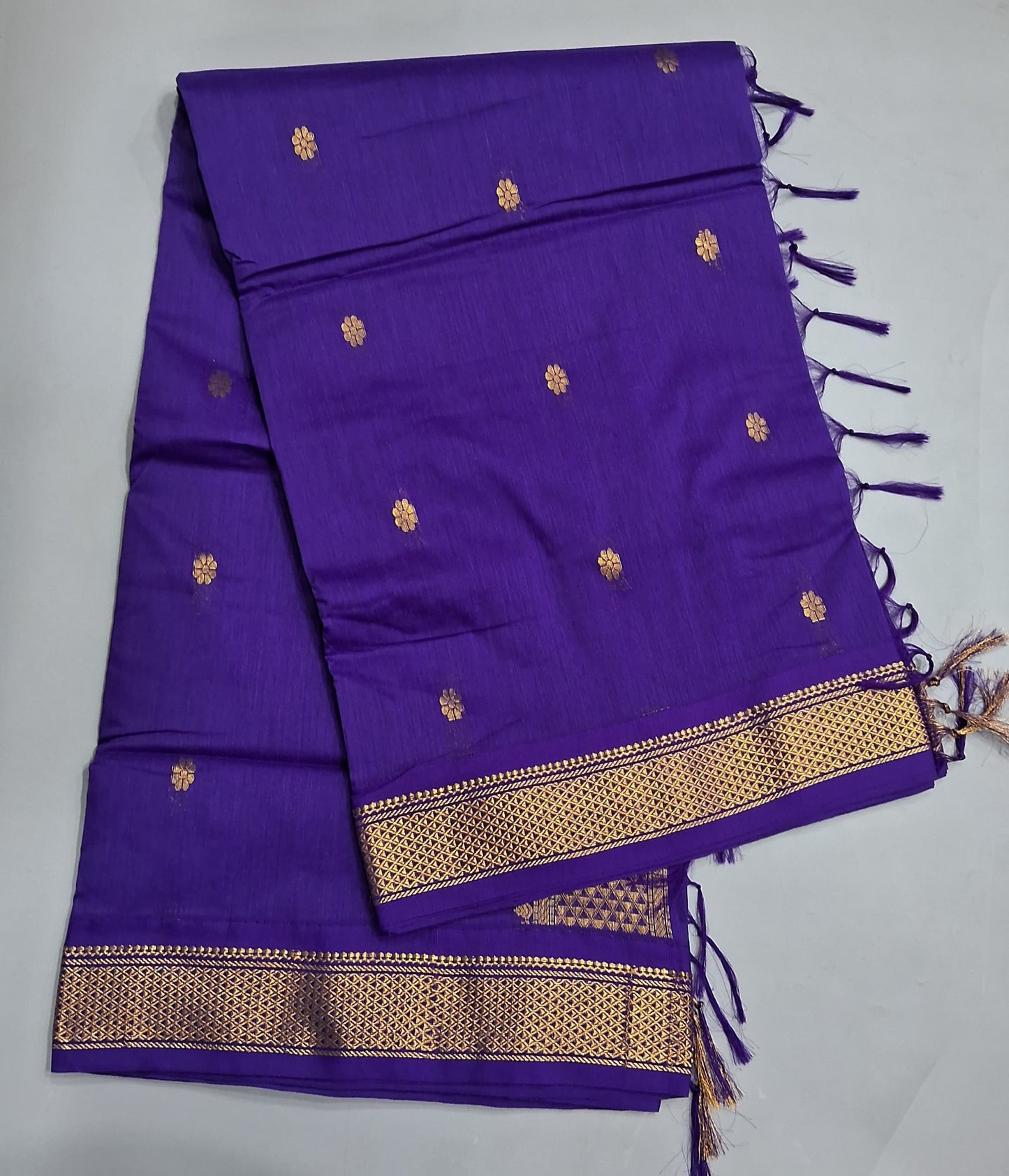 Purple Kalyani Cotton Saree