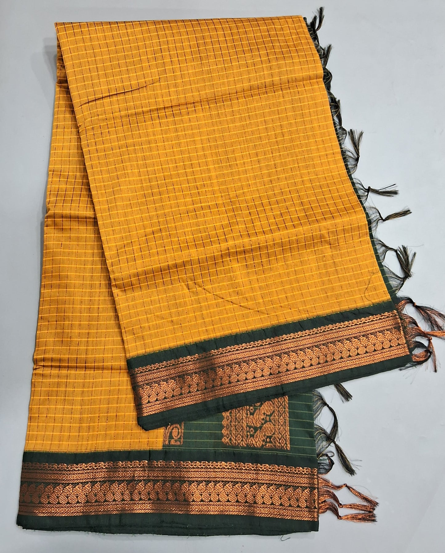 Yellow Kalyani Cotton Saree