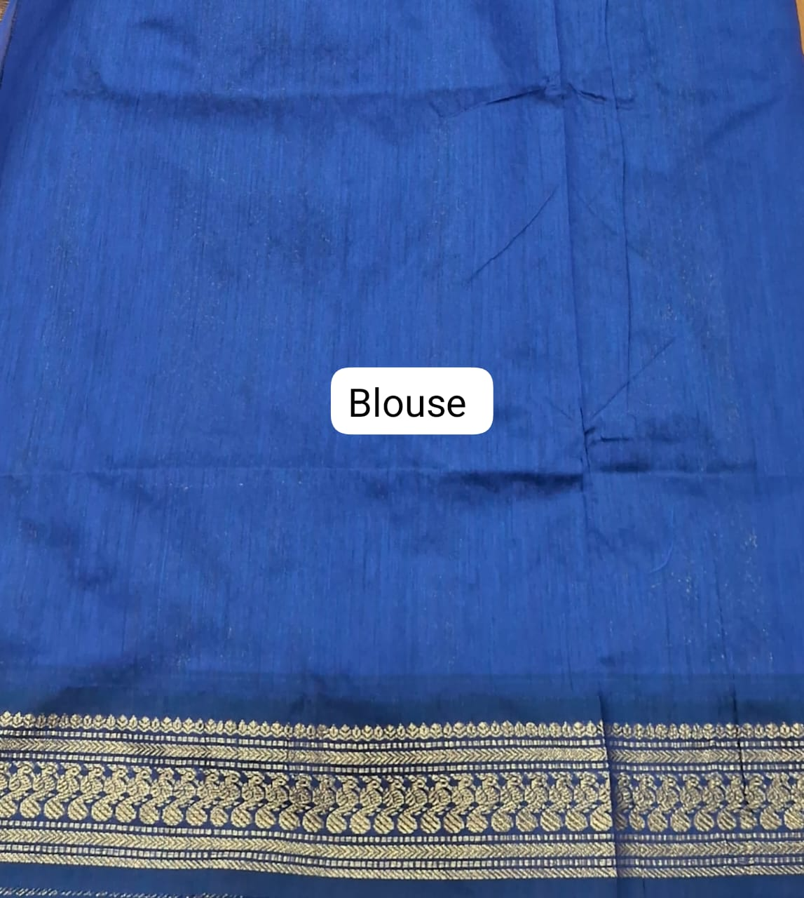 Mango Yellow Kalyani Cotton Saree blouse