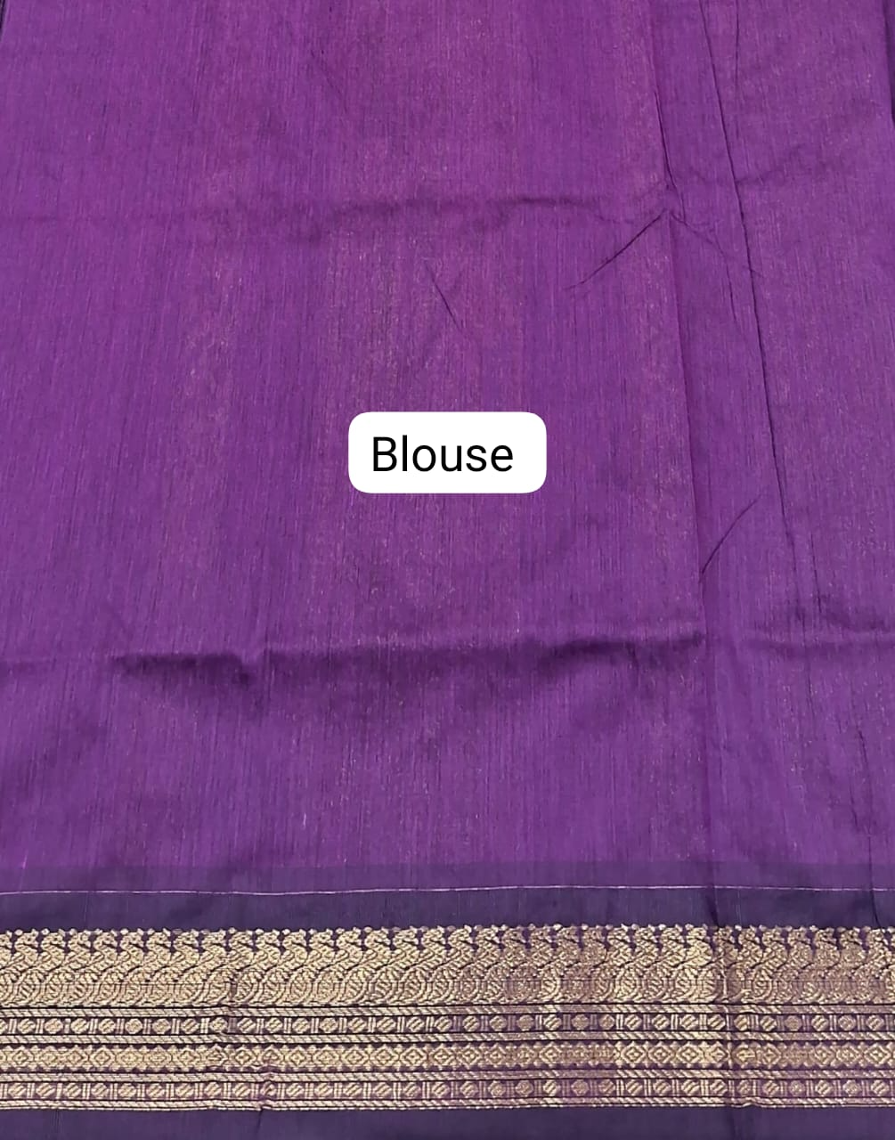 Wine Kalyani Cotton Saree blouse