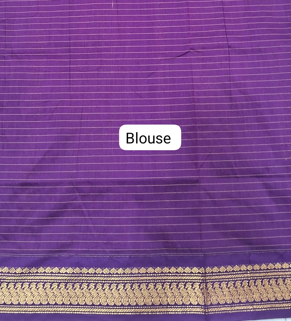 Beige Kalyani Cotton Saree blouse