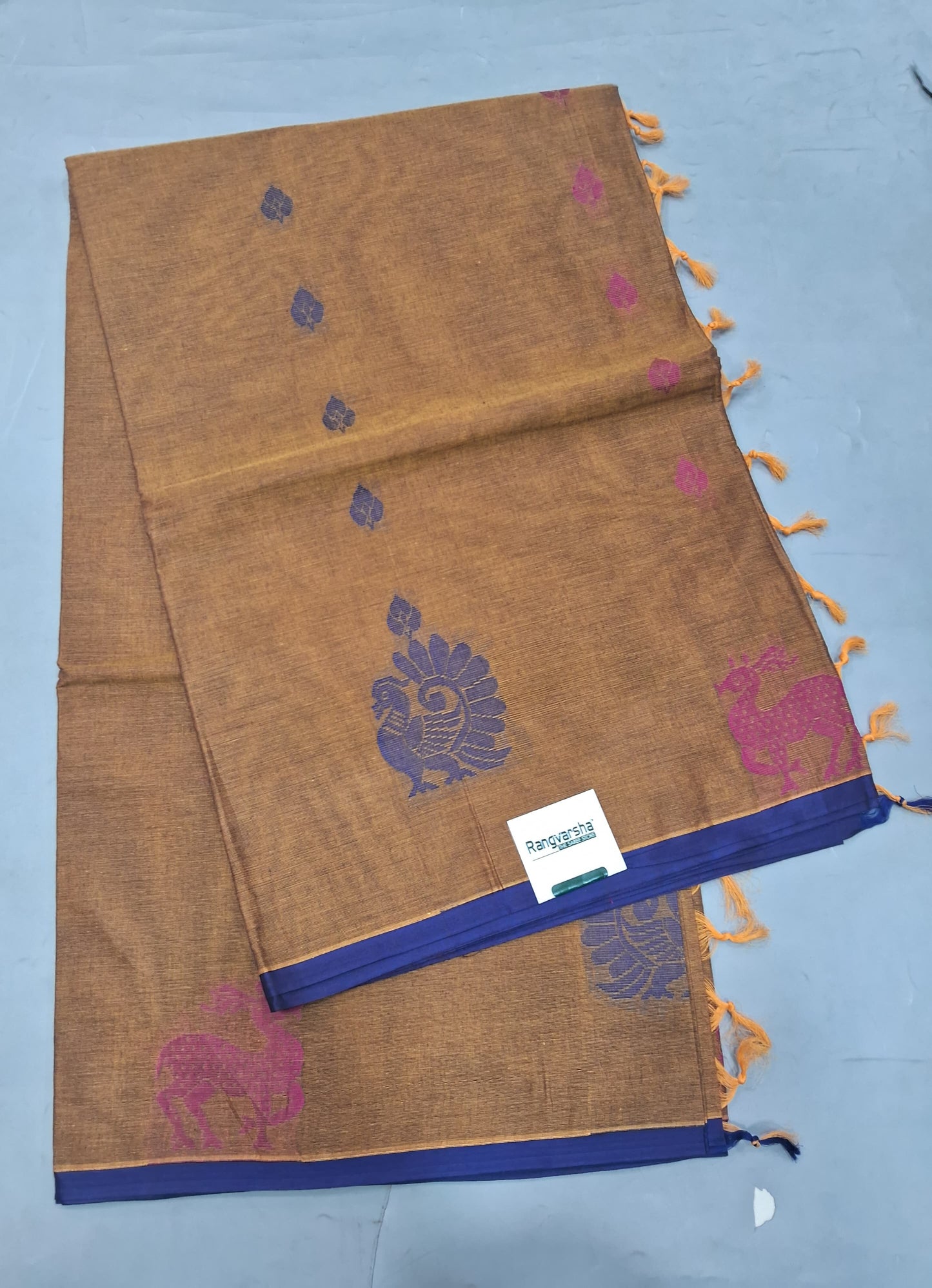 Brown Kanchi Cotton Saree