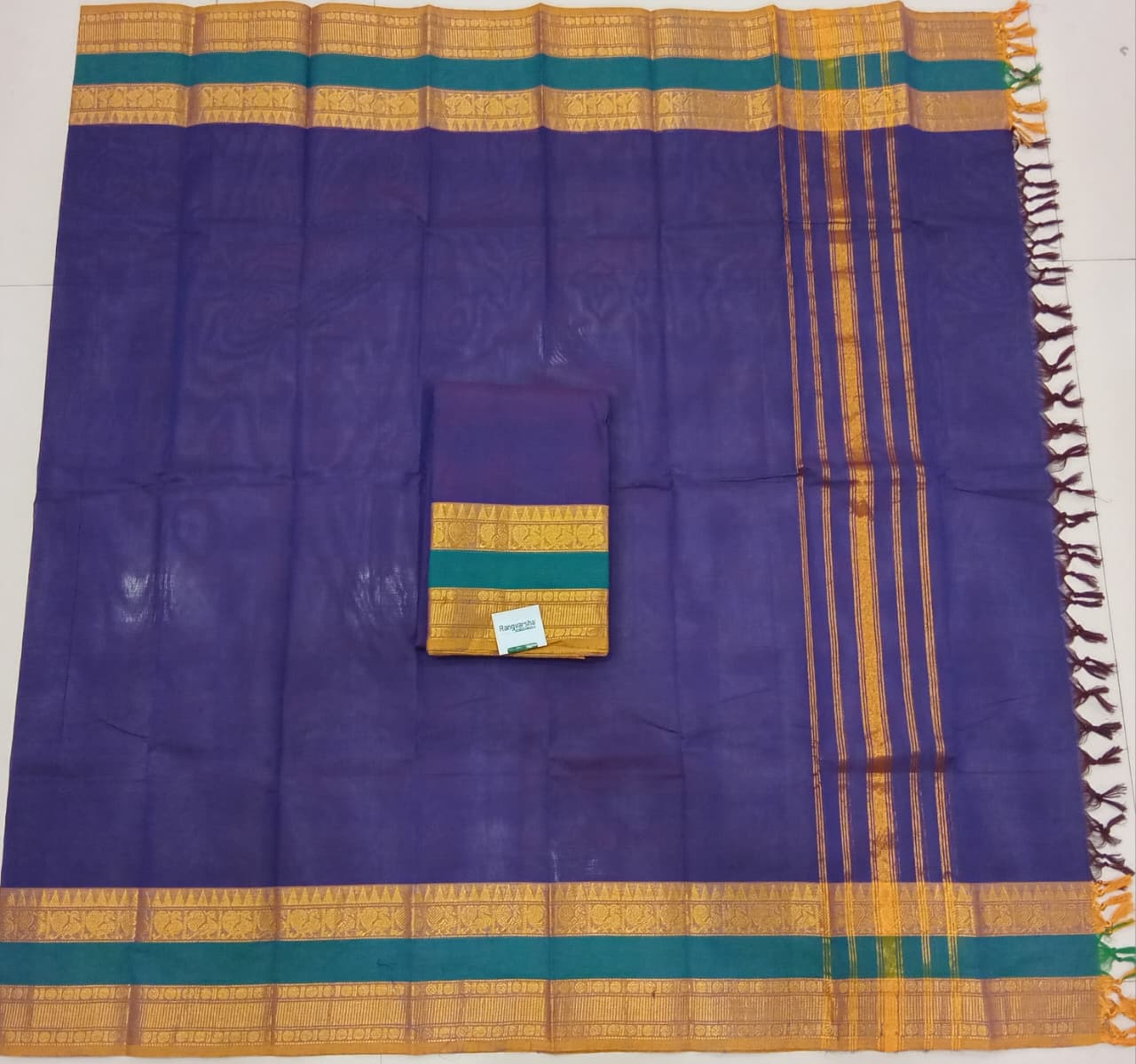 Navy Blue Kanchi Cotton Top