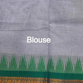 Lavender Kanchi Cotton Saree blouse