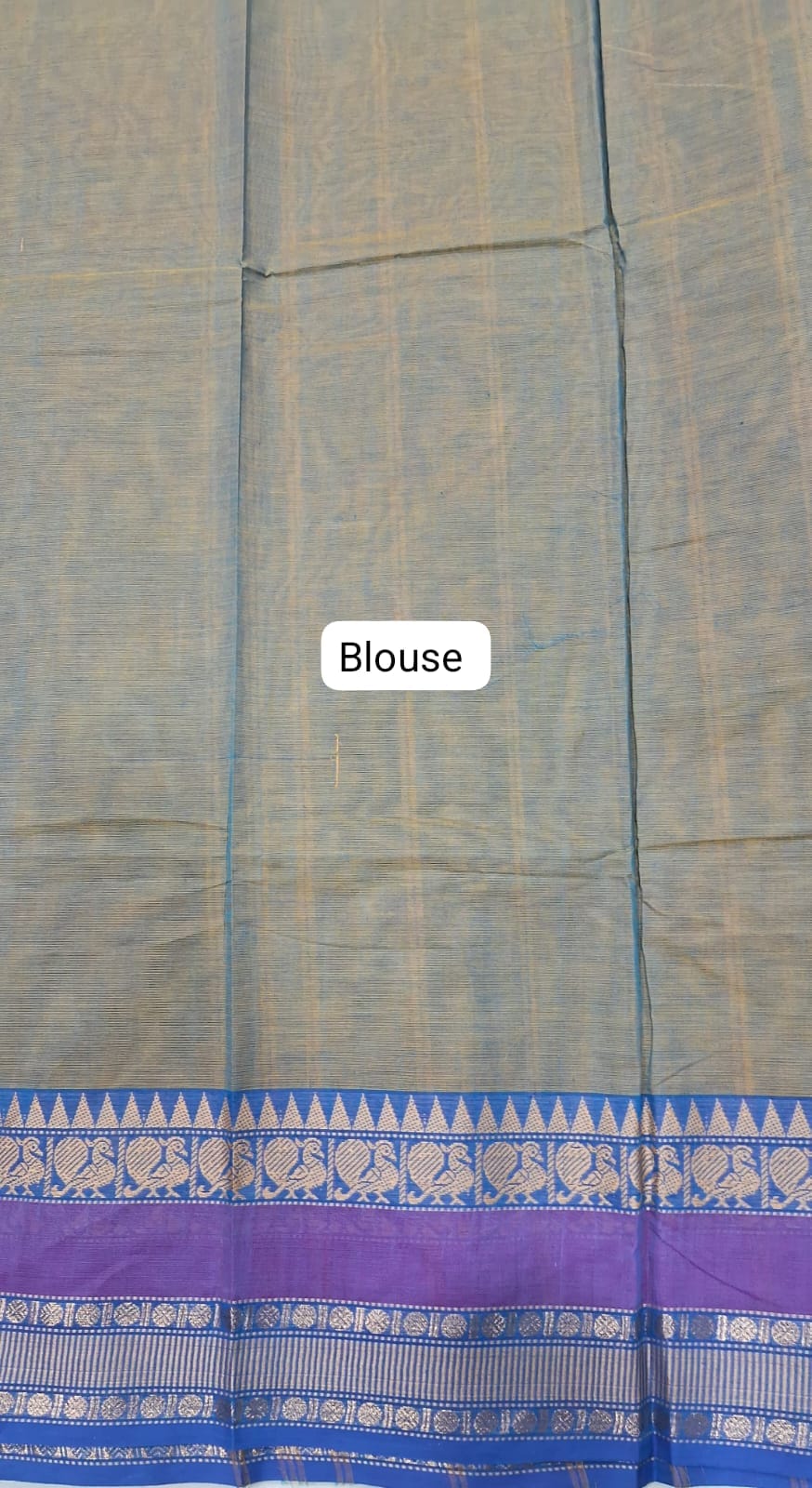 Dual Shade Kanchi Cotton Saree Blouse