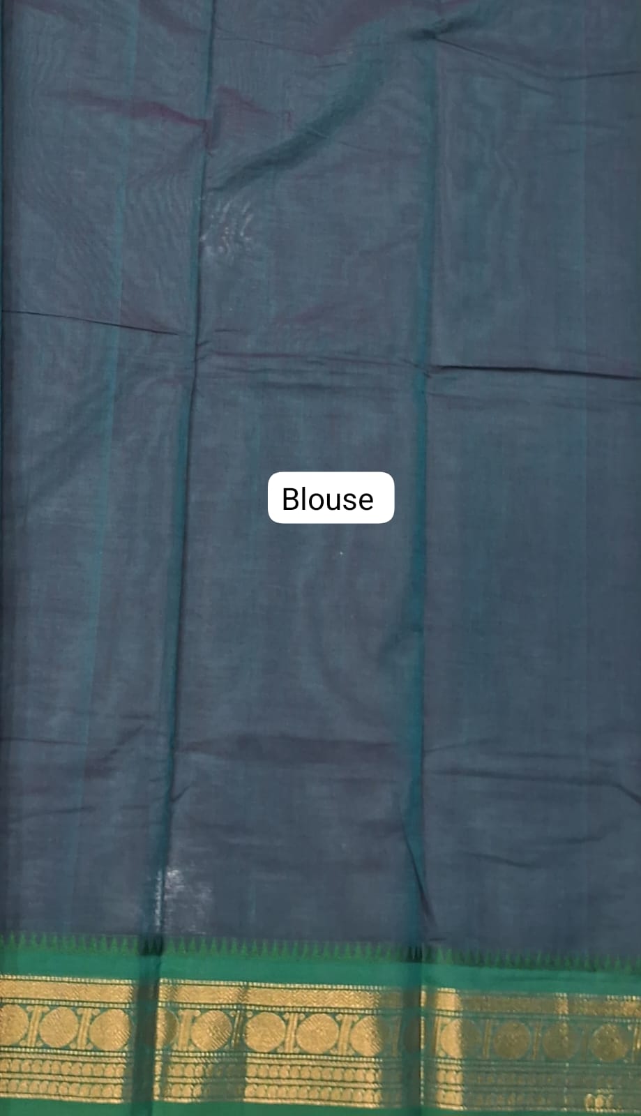 Dual Shade Kanchi Cotton Saree Blouse