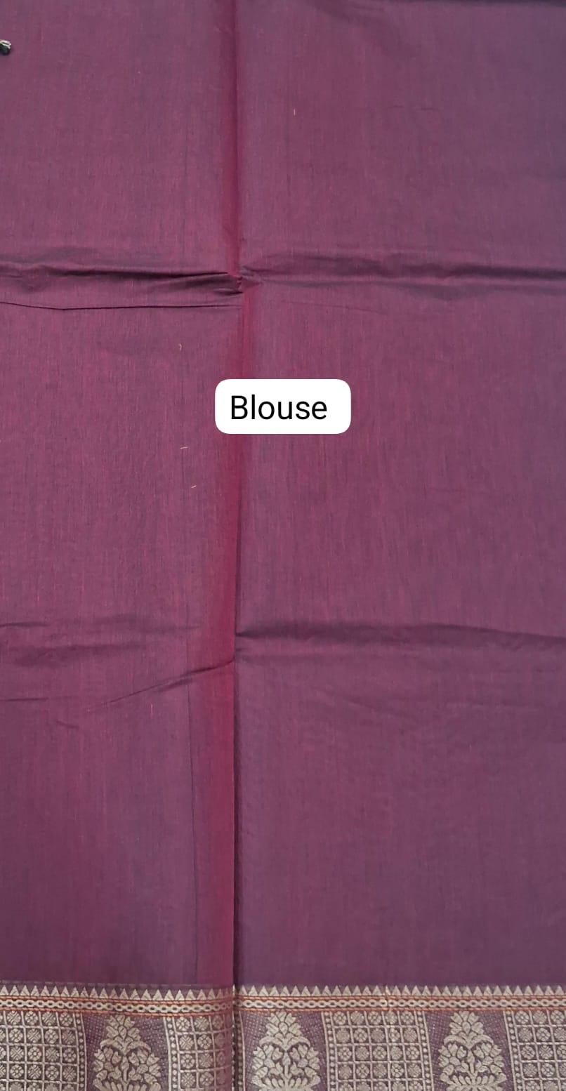 Regal Maroon Korvai Kanchi Blouse