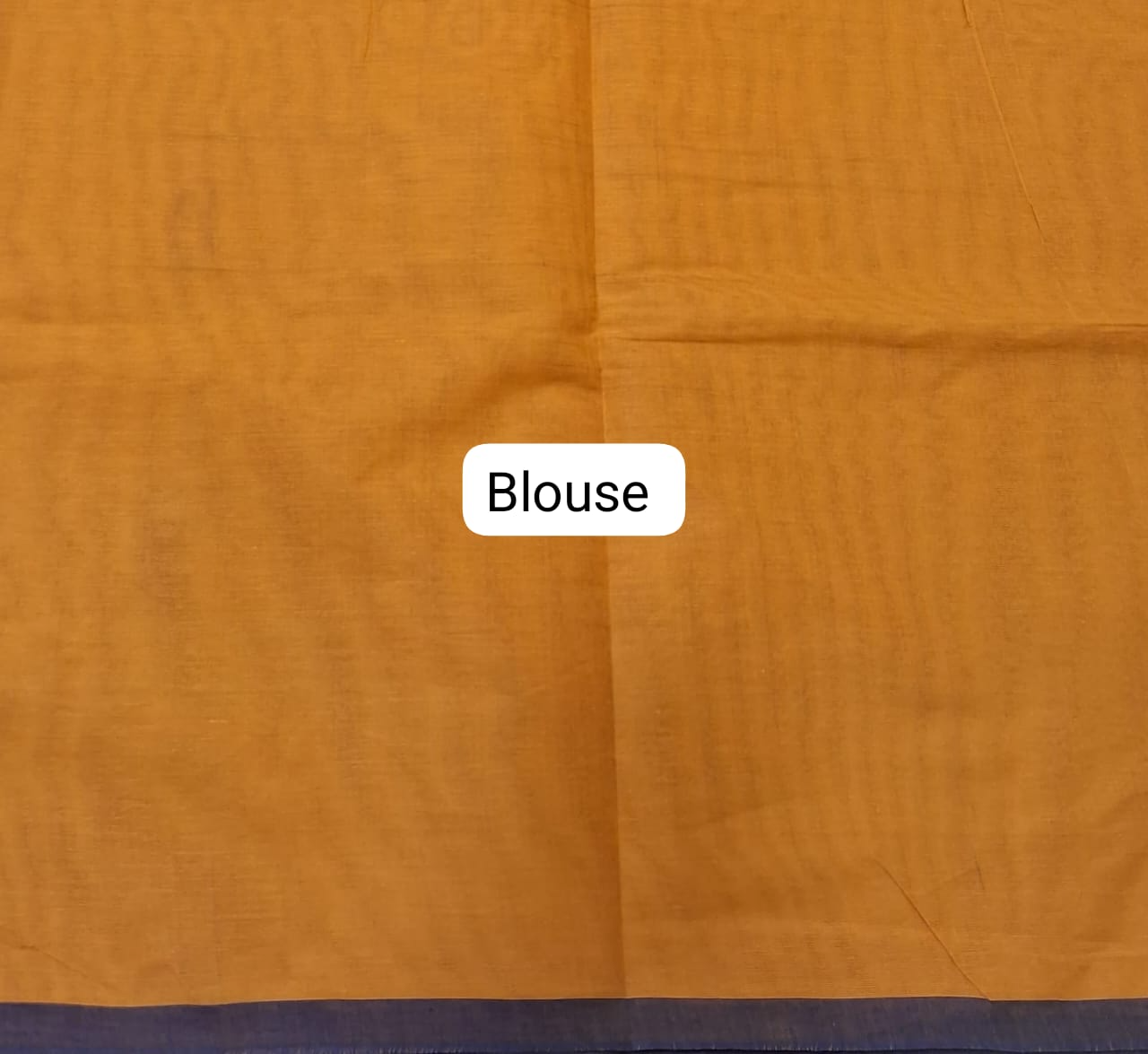 Mango Yellow Kanchi Cotton Saree blouse