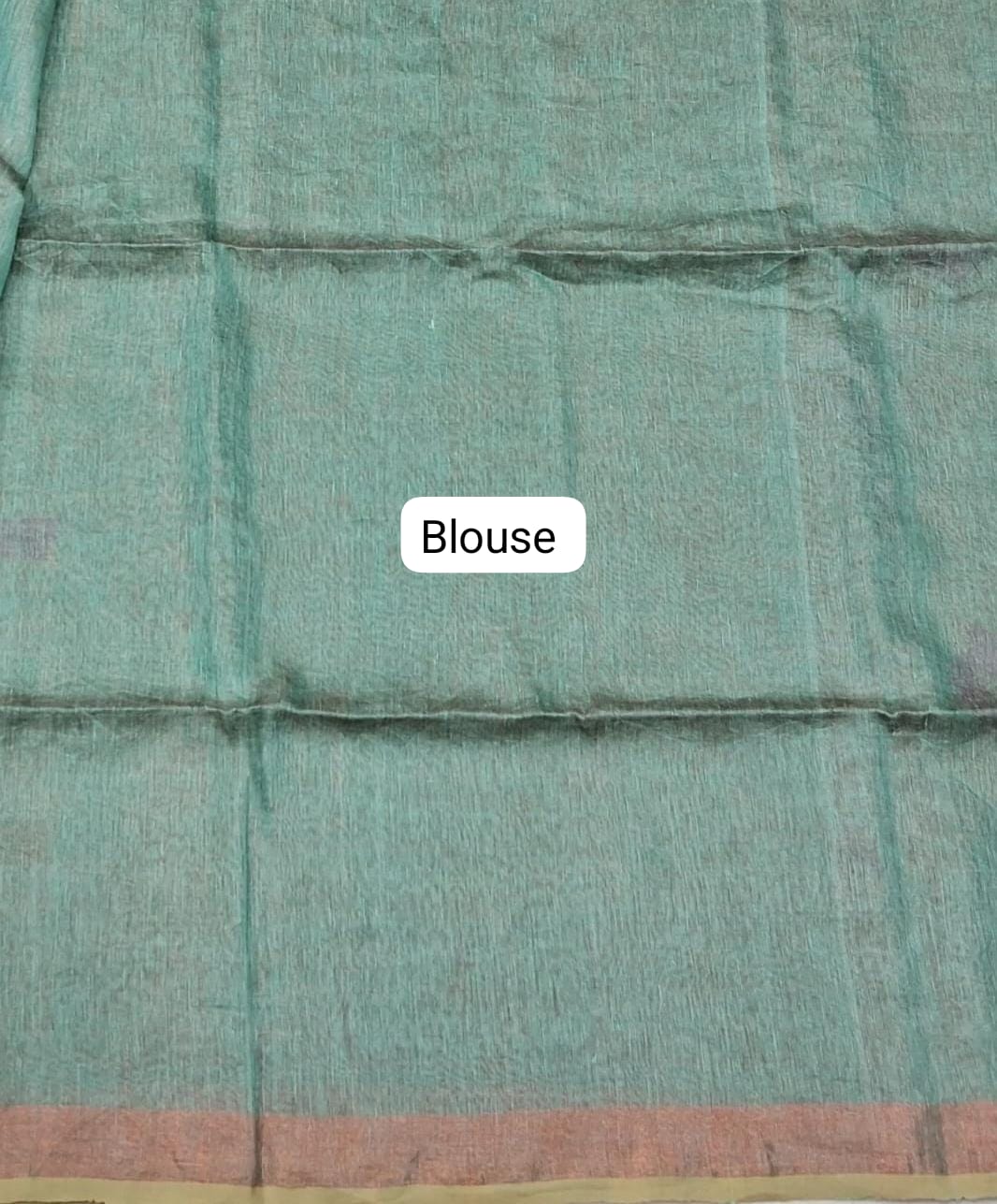 Marine Blue Khadhi Linen Saree