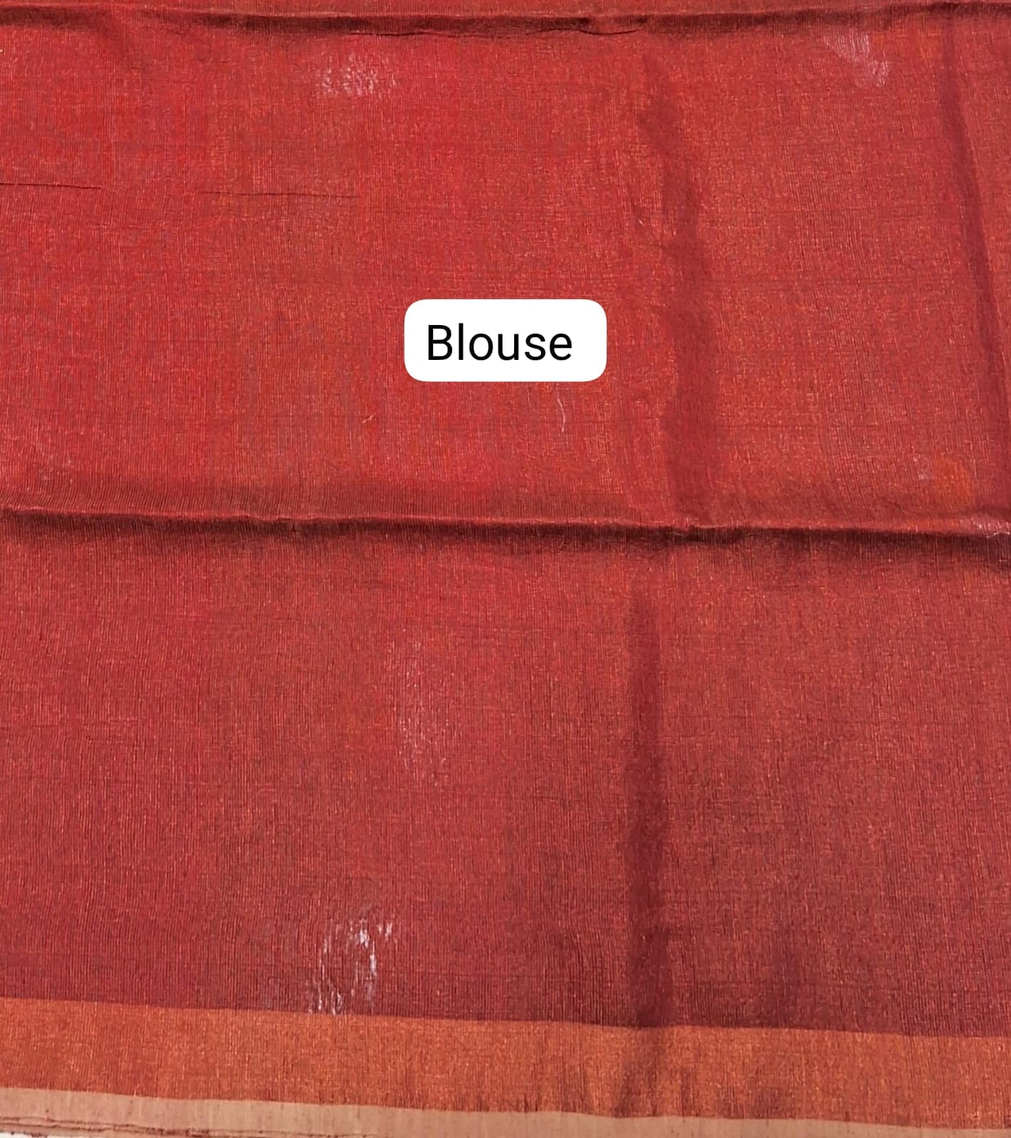 Maroon Khadhi Linen Saree