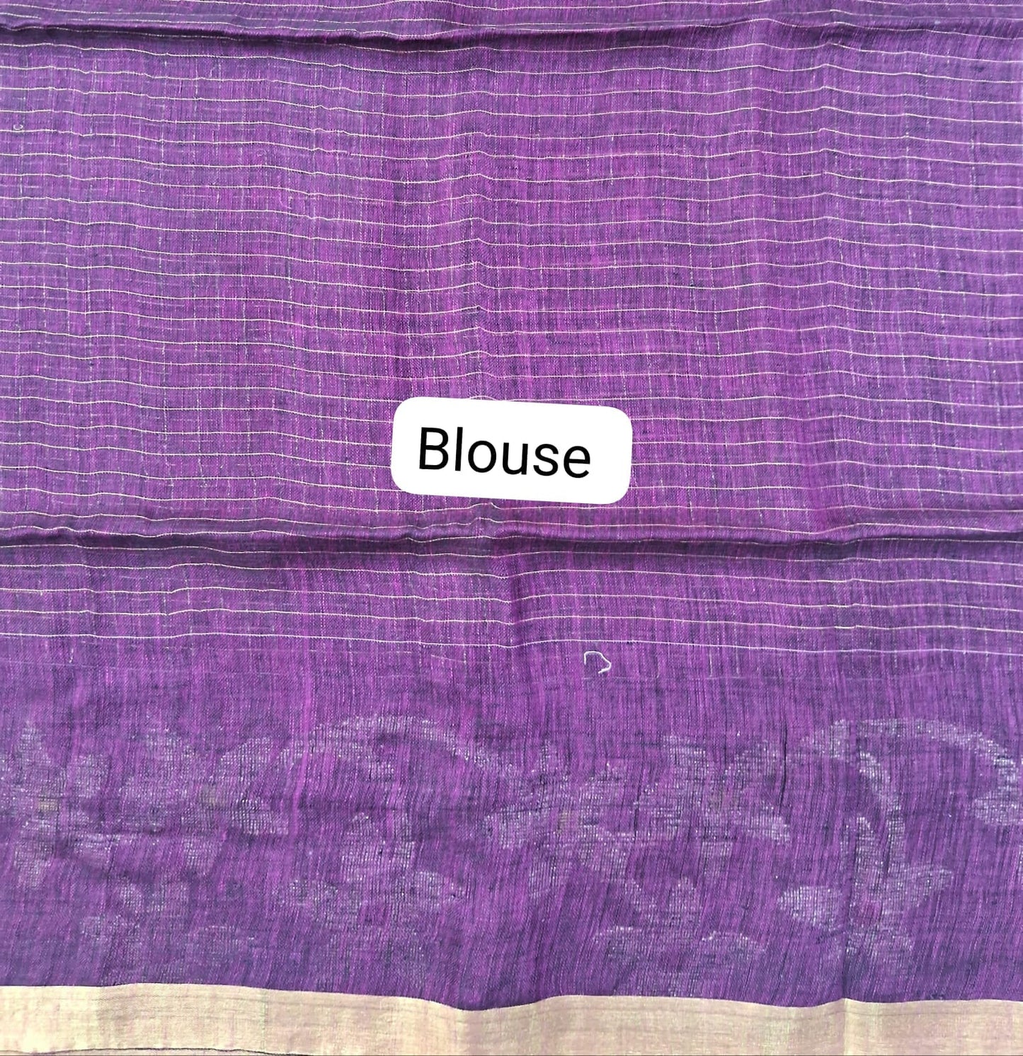 Wine Khadhi Linen Saree