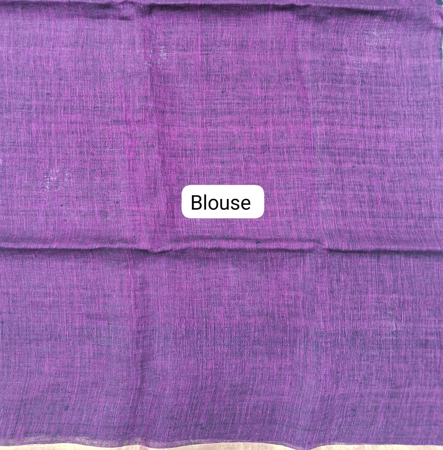 Wine Khadhi Linen Saree