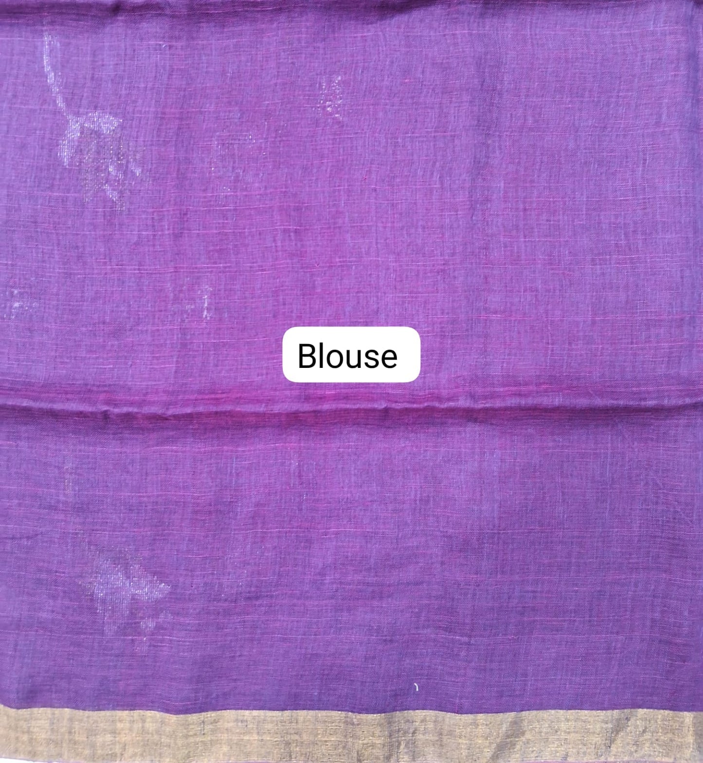Wine Khadhi Linen Saree
