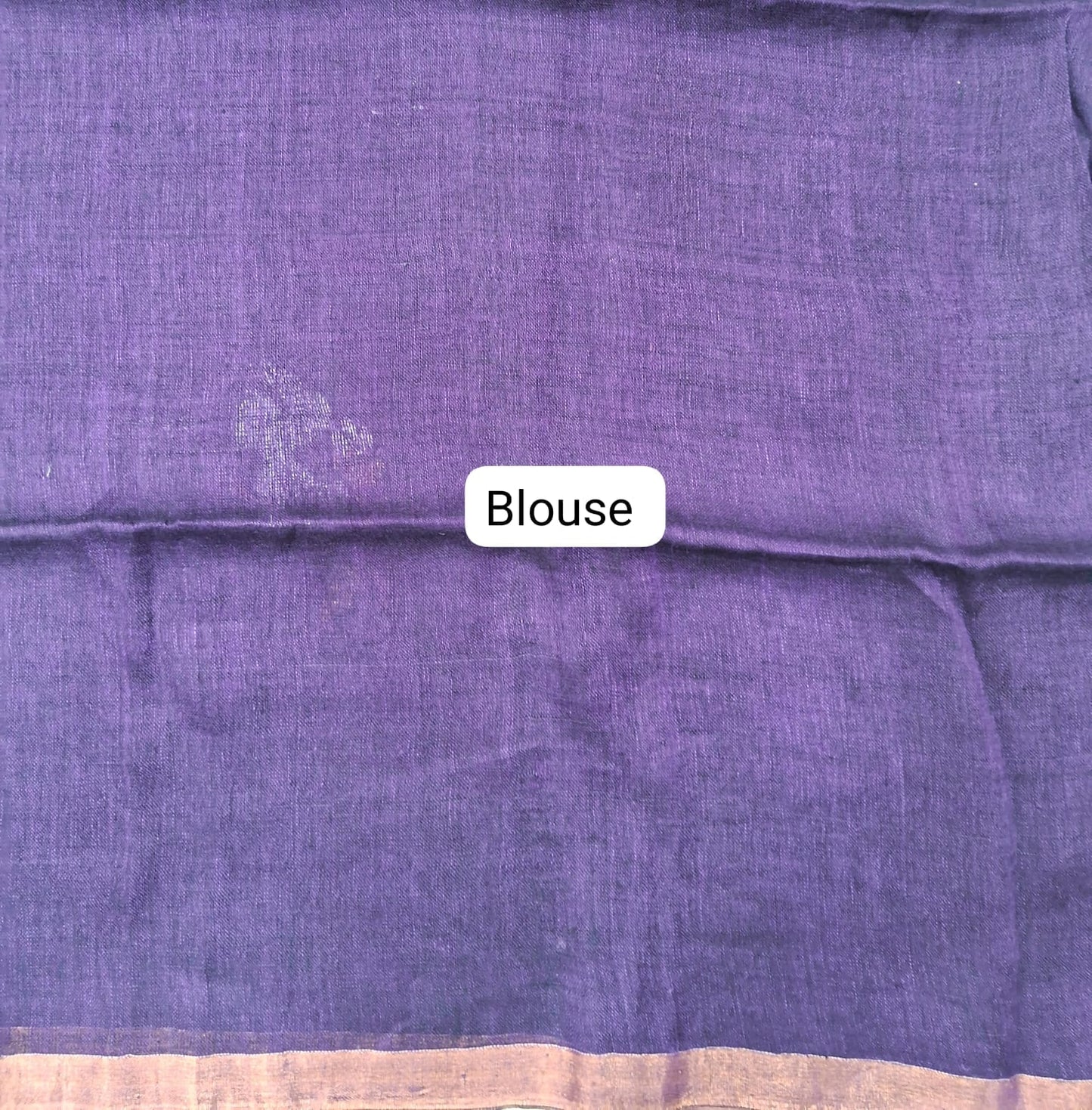 Purple Khadhi Linen Saree