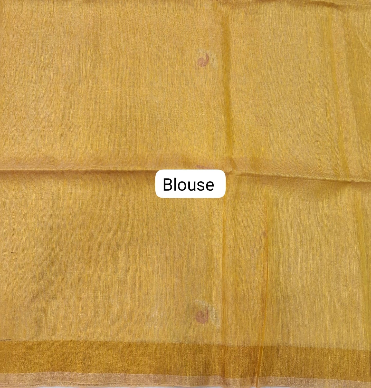 Mango Yellow Khadhi Linen Saree