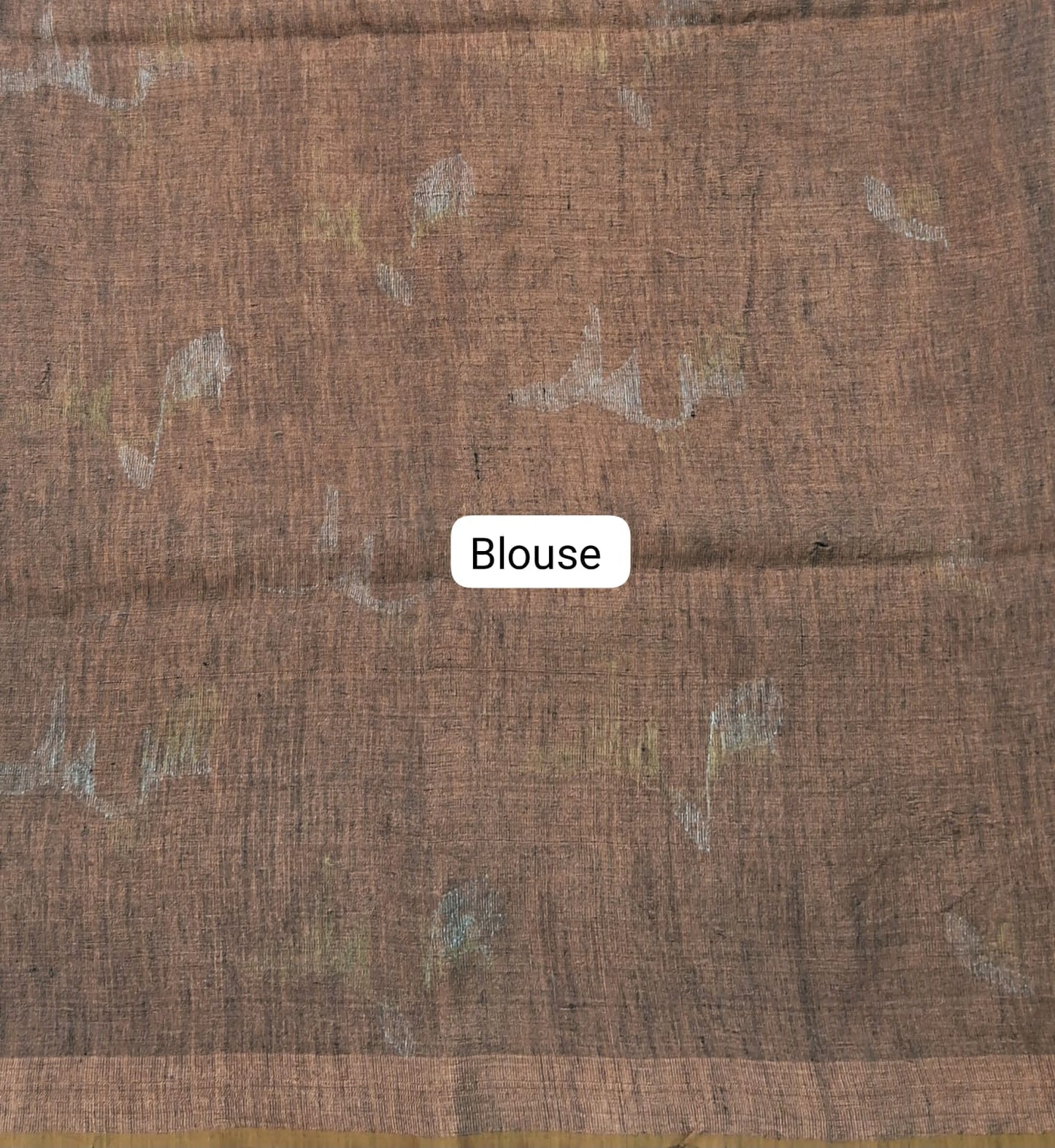 Chocolate Brown Khadhi Linen Saree