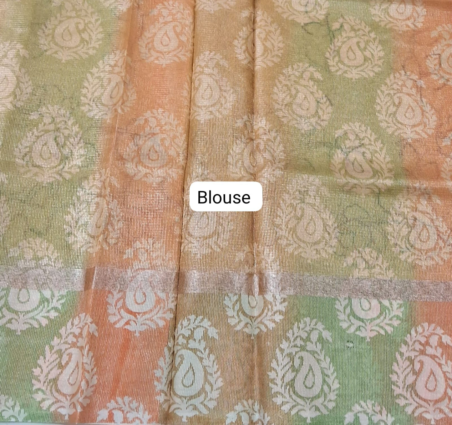 Golden Yellow Kota Saree bouse