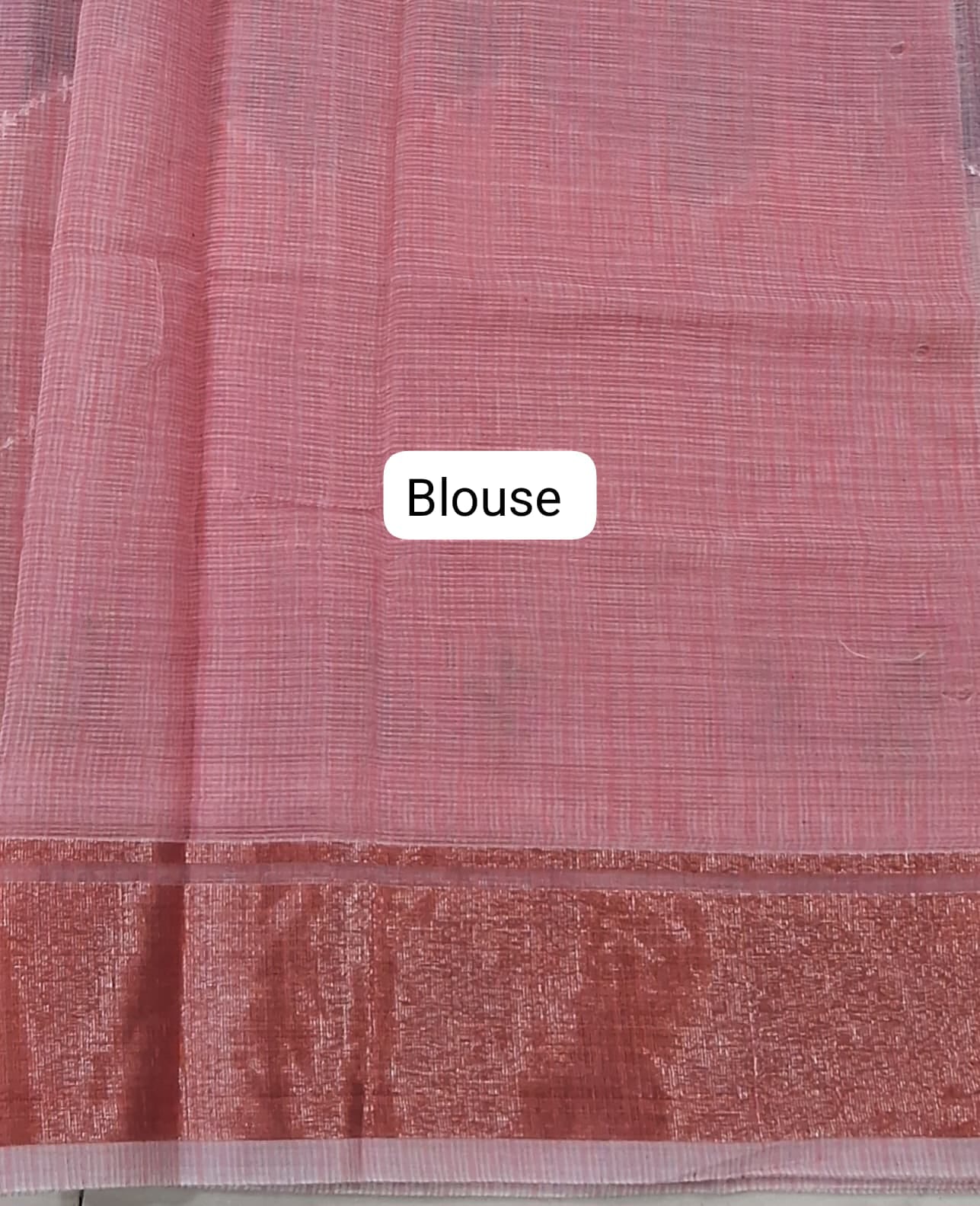 Peach Kota Saree blouse