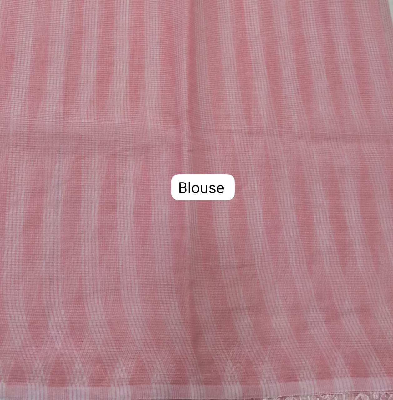 Embroided Flamingo Pink Kota Saree blouse