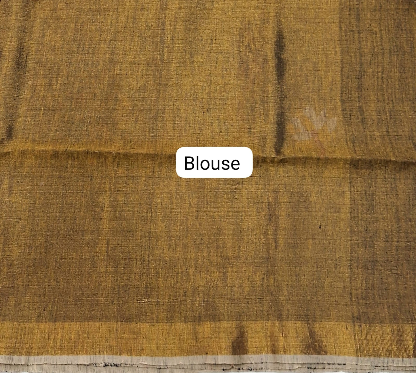 Mehandi Green dual shade Tissue Linen Saree Blouse