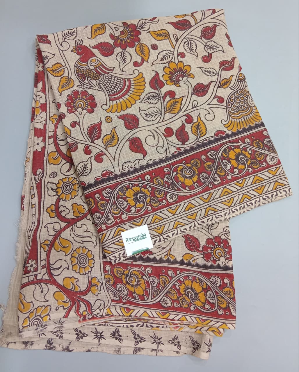 Cream Kota Saree