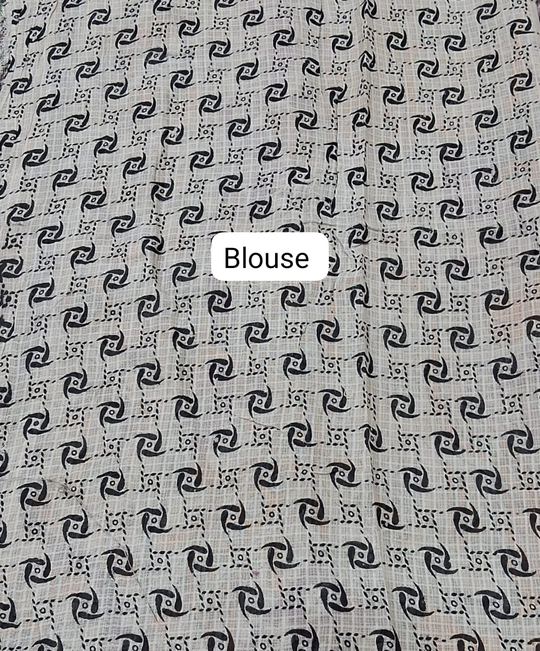 Beige Kota Saree Blouse