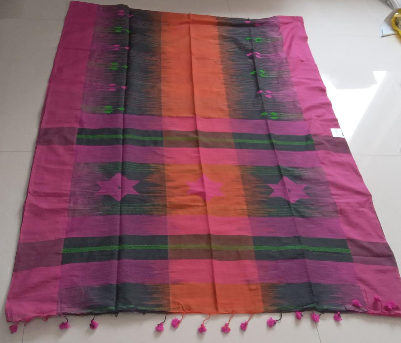 Paneled Khadhi Cotton Saree