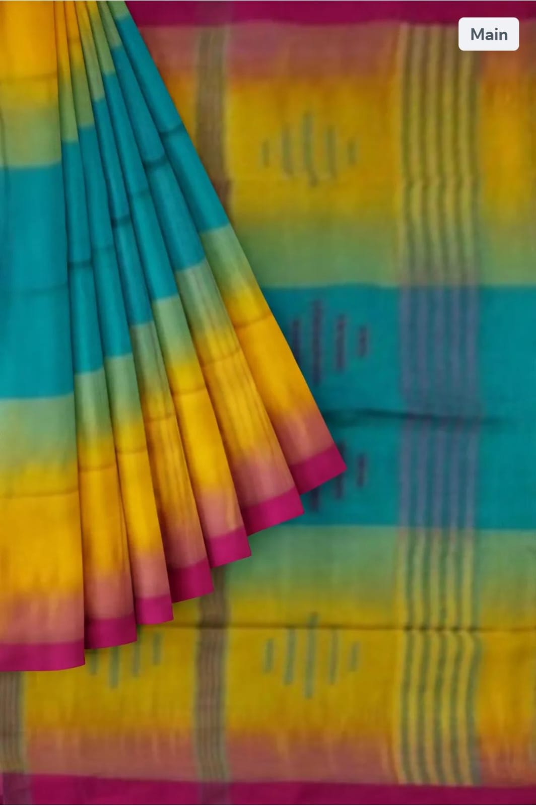 Paneled Khadhi Cotton Saree
