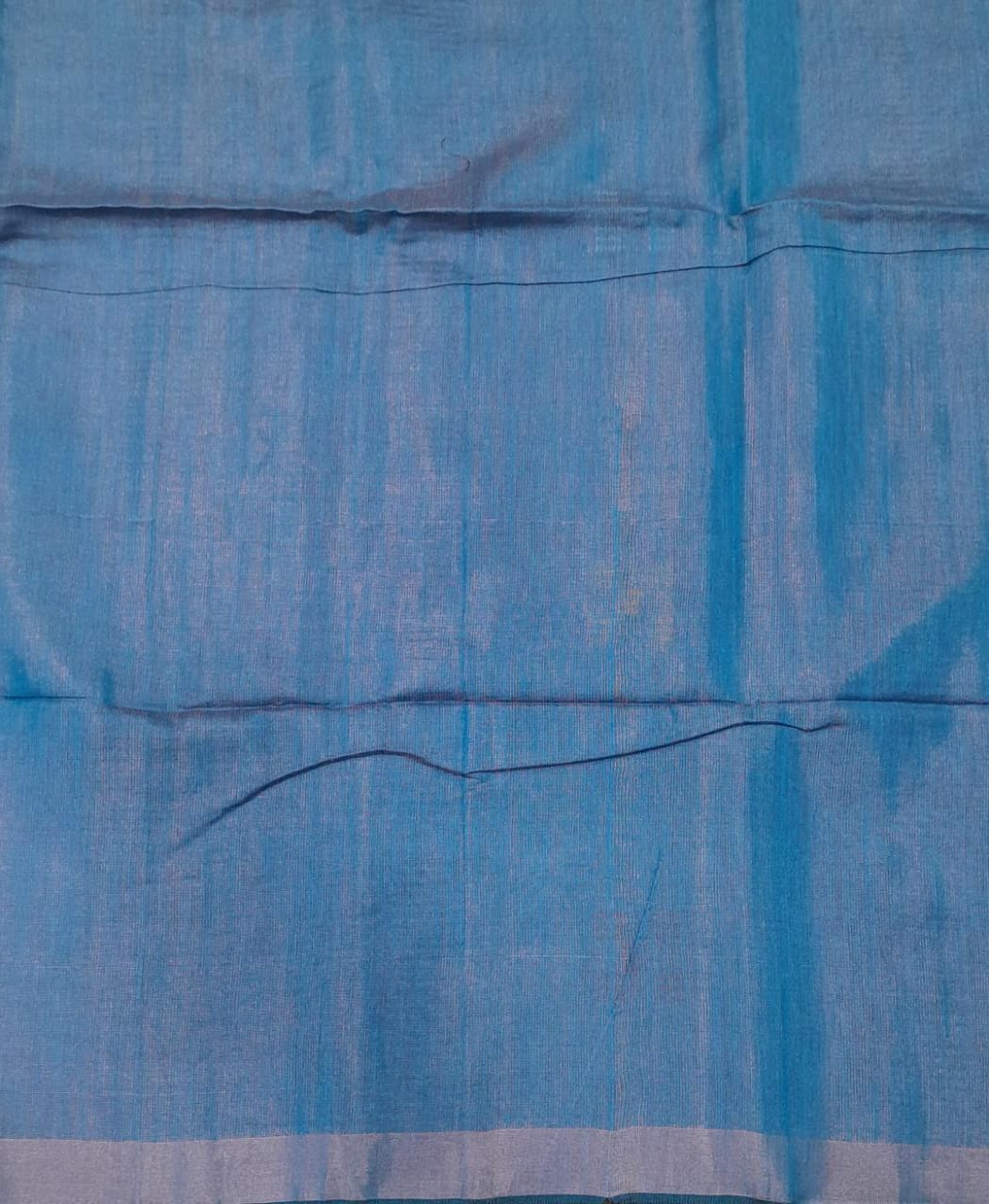 Sky blue tissue Khadhi Cotton Saree