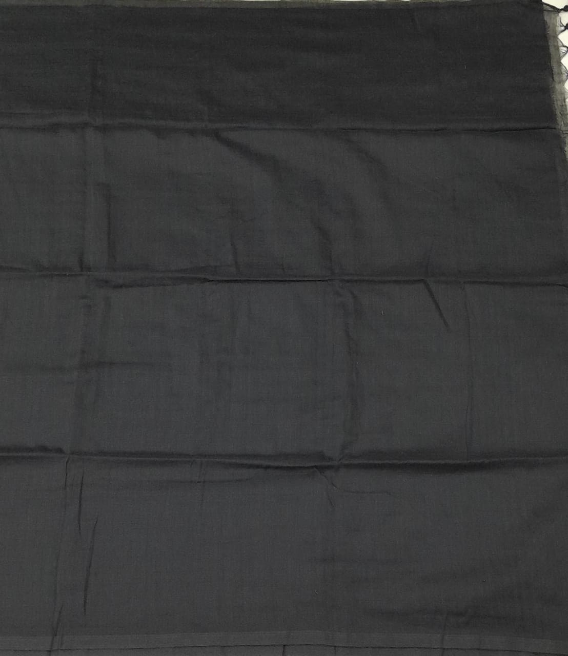 Black Khadhi cotton saree