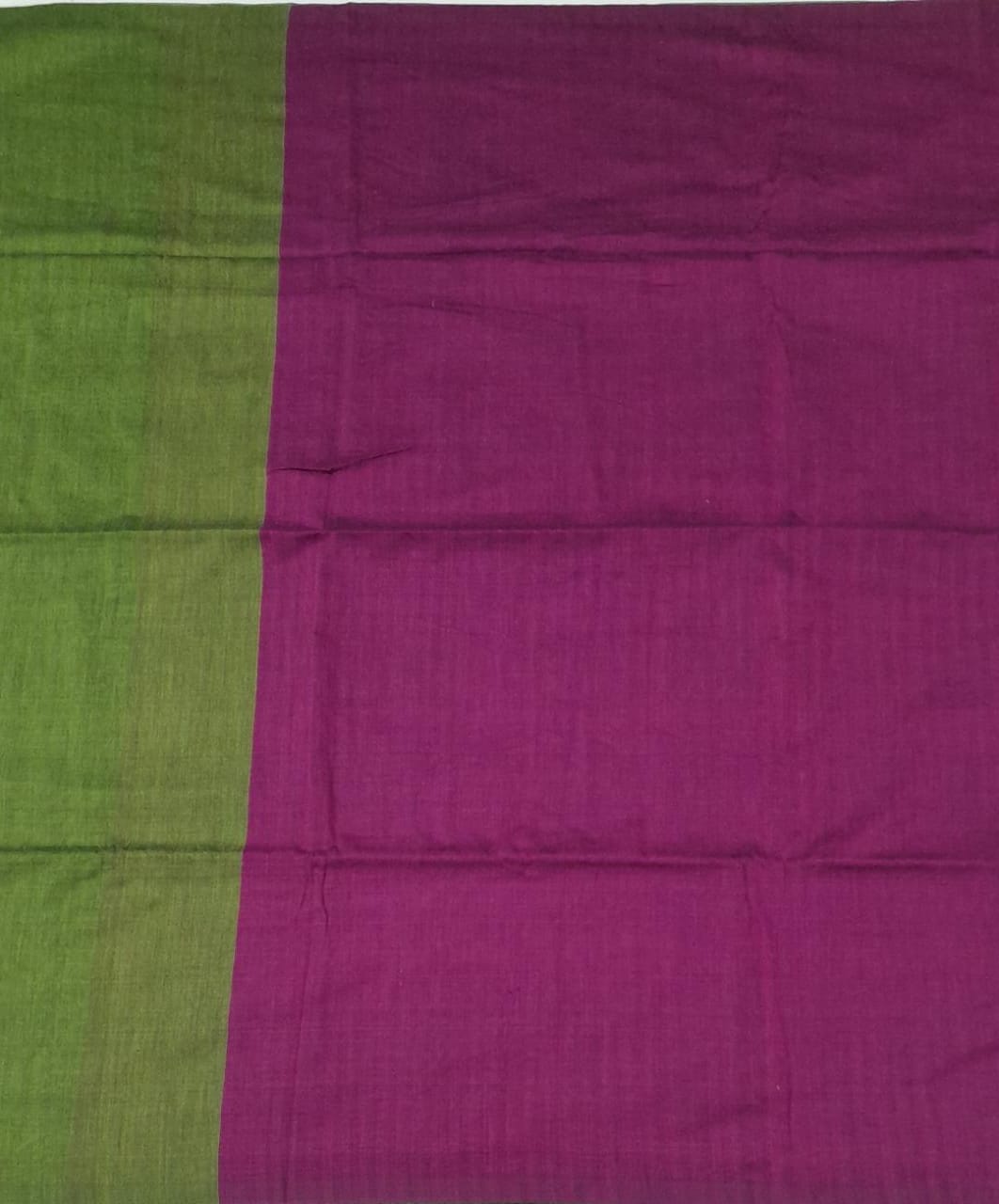 Mehandi green Khadhi cotton saree