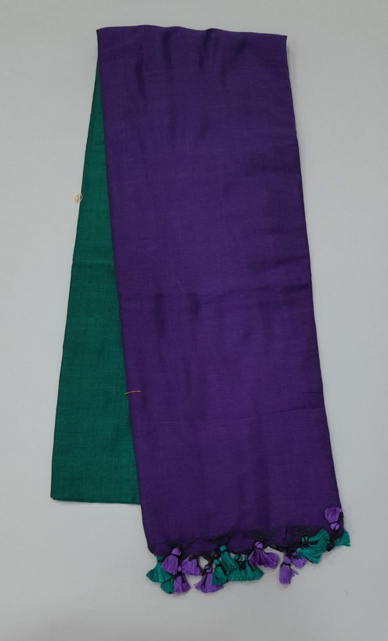 Sea green Khadhi cotton saree