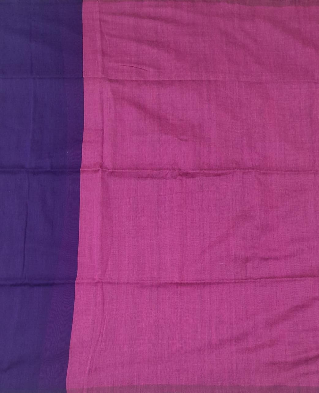 Purple Khadhi cotton saree