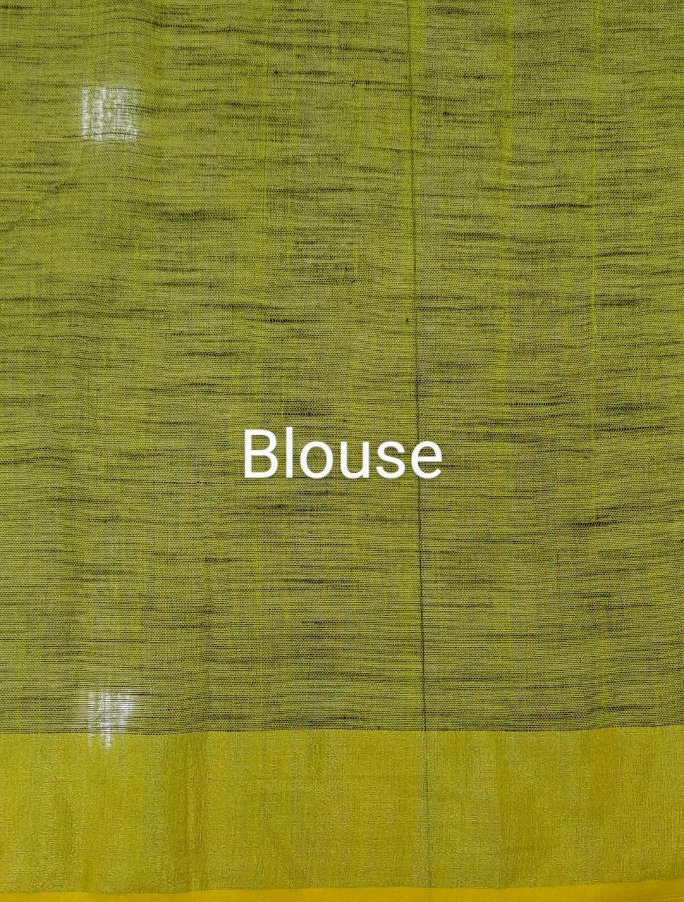 Leaf green Khadhi Cotton Saree