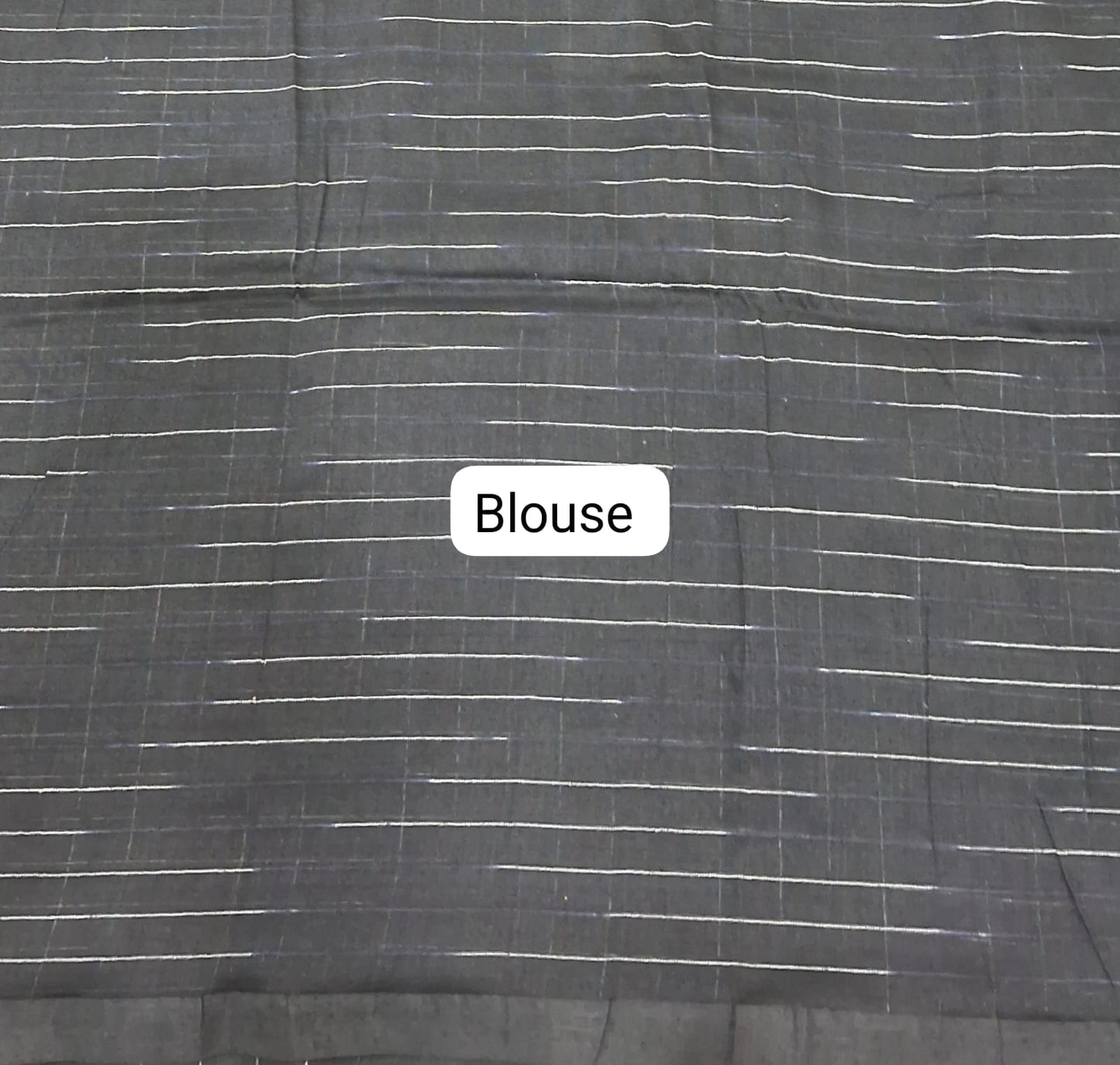 Black Khadhi Cotton Saree blouse