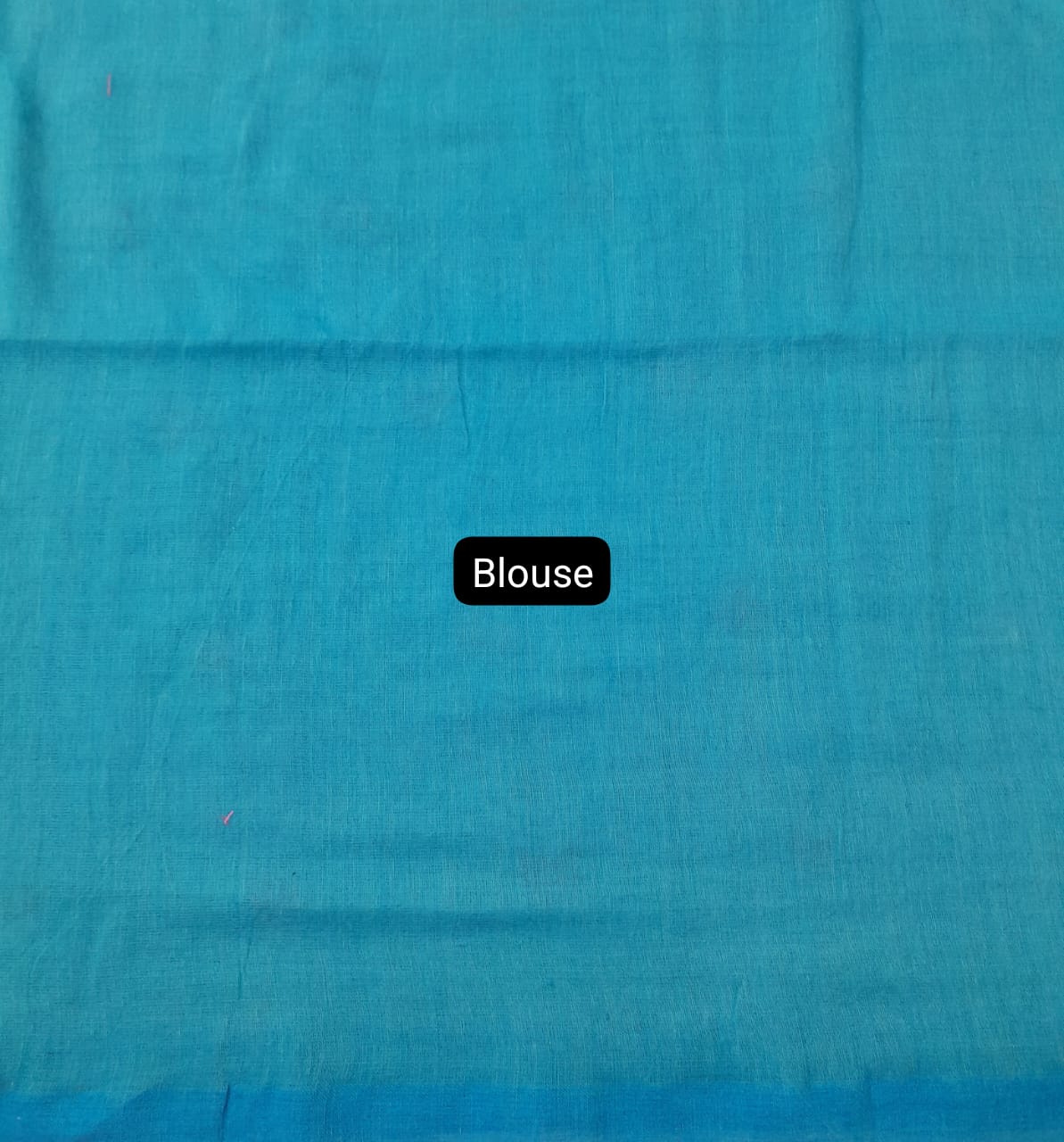 Blue Khadhi Cotton Saree