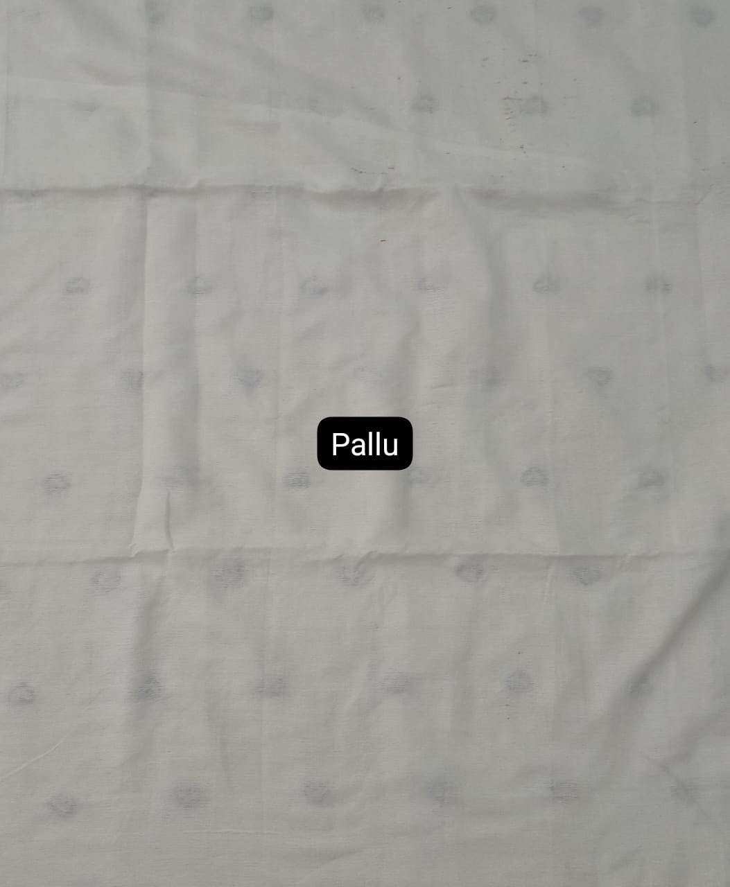 White Khadhi Cotton Saree