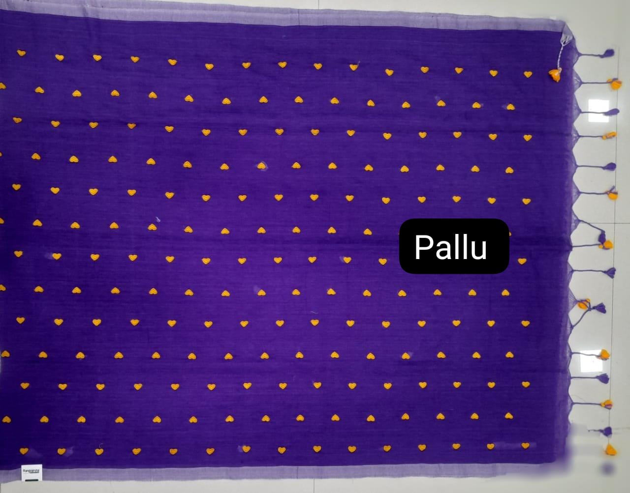 Purple Khadhi Cotton Saree