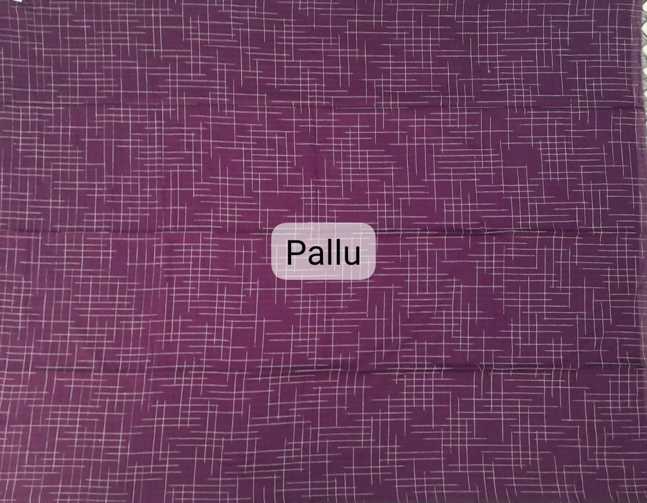 Purple Khadhi Ikkat Cotton Saree