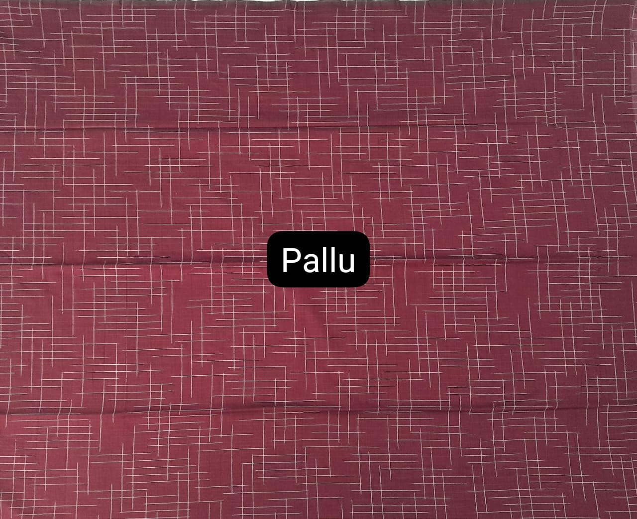 Maroon Khadhi Ikkat Cotton Saree