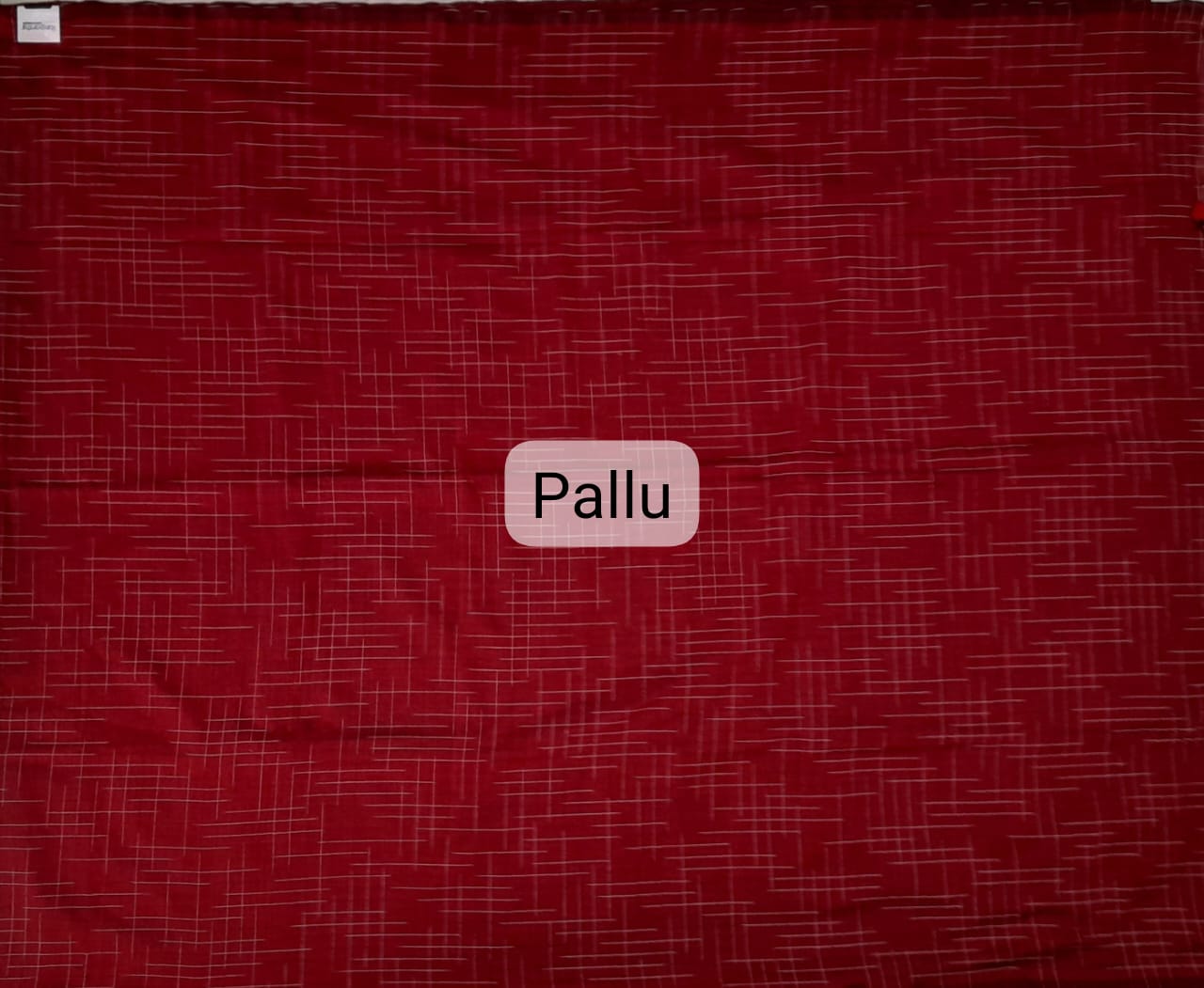 Brick Red Khadhi Ikkat Cotton Saree