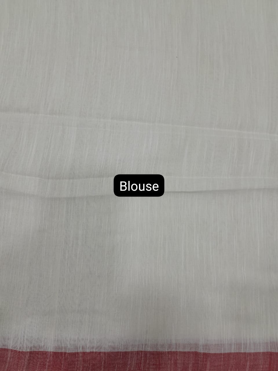 White Khadhi Cotton Saree