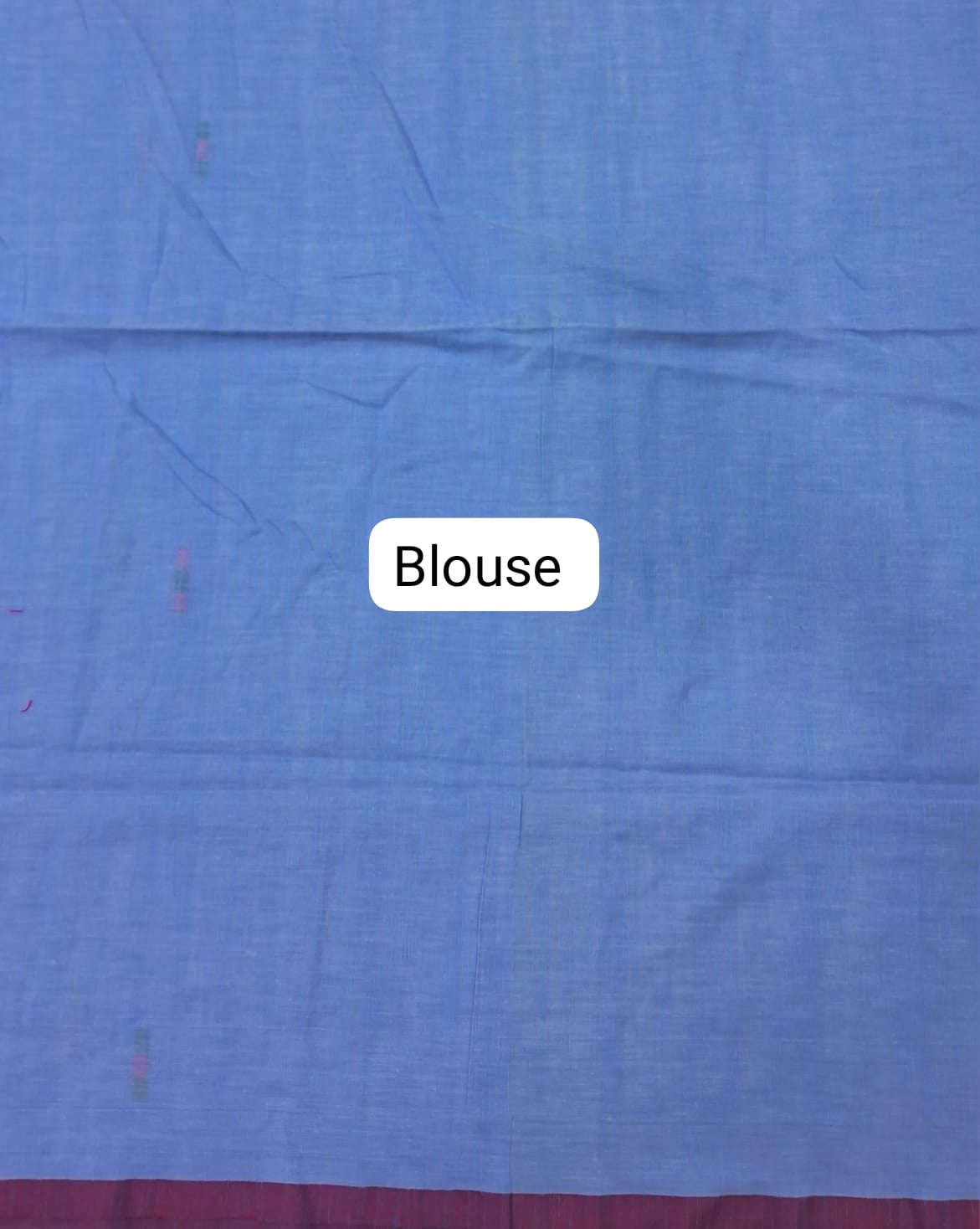 Ocean blue Khadhi Cotton Saree