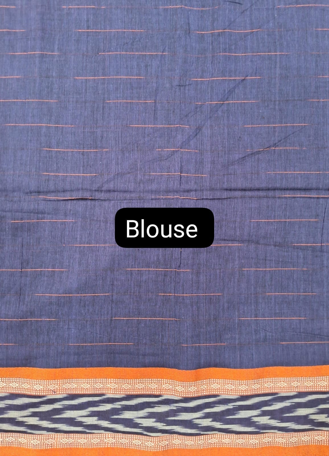 Royal Blue Khadhi Cotton Saree