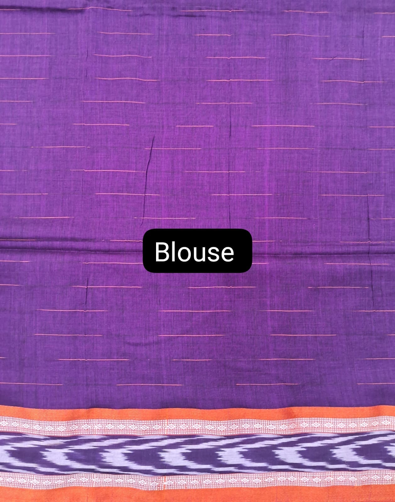 Purple Khadhi Cotton Saree