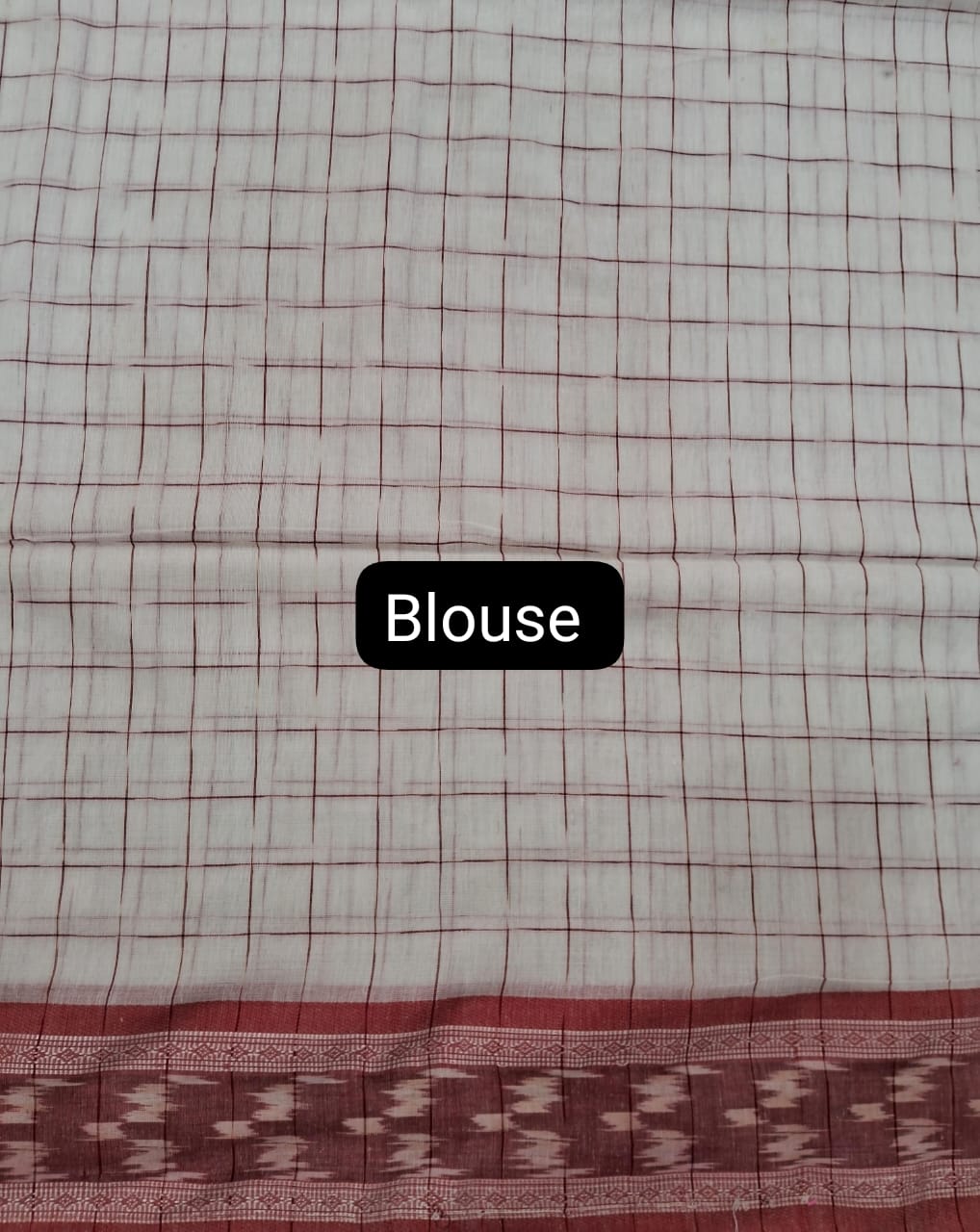 White Khadhi Cotton Saree