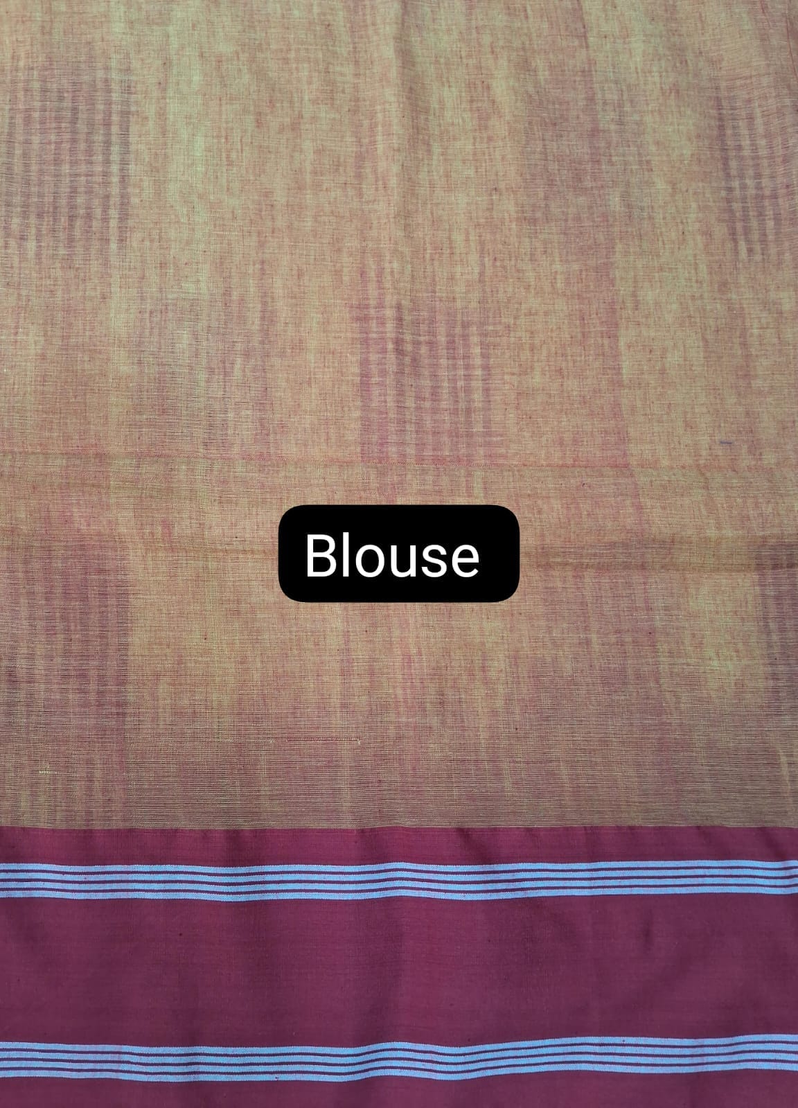 Mustard Yellow Khadhi cotton saree